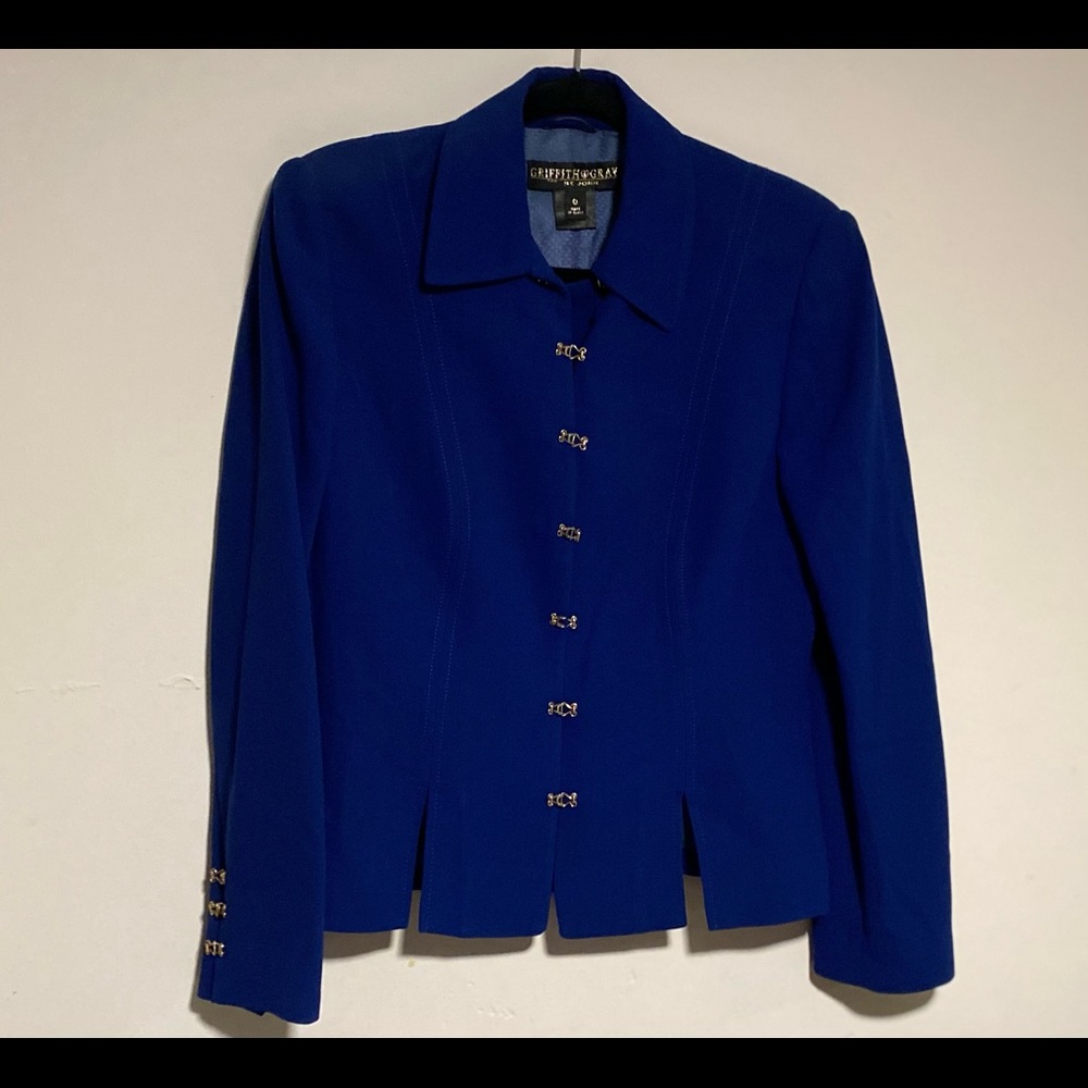 Gorgeous Unique Royal Blue Jacket from ST JOHN